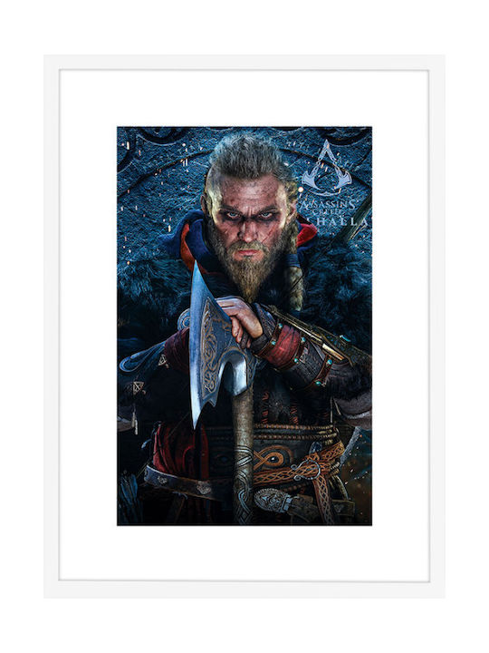 Walls Grupo Erik With Eivor Axe Frame Wooden white frame 40x50cm