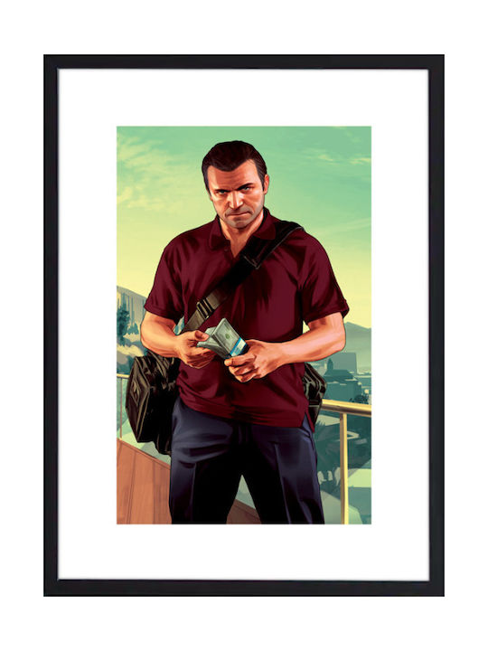 Walls Michael De Santa I Frame Wooden black frame 15x20cm