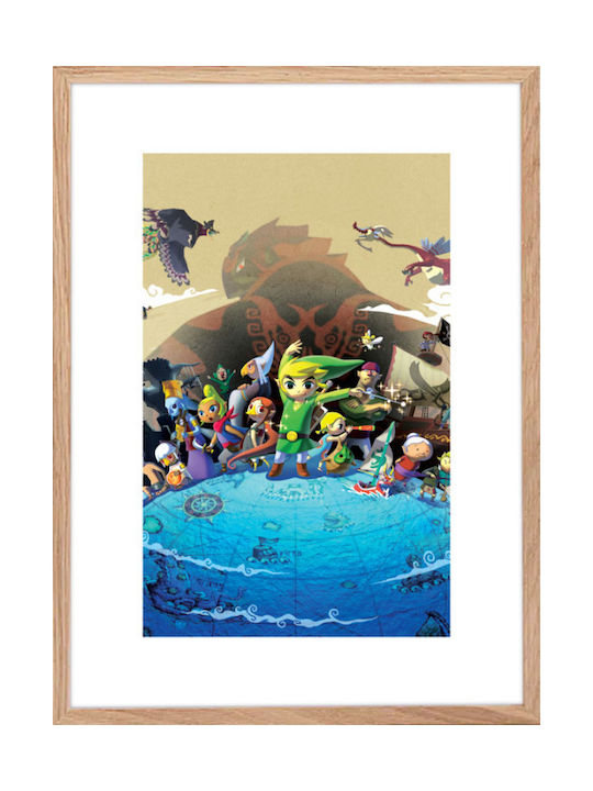Walls The Legend Of Zelda: The Wind Waker Frame Wooden natural frame 15x20cm