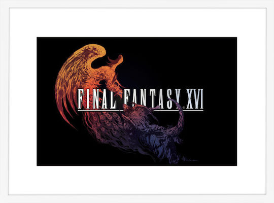 Walls Final Fantasy Xvi Wooden White Frame 50x40 cm