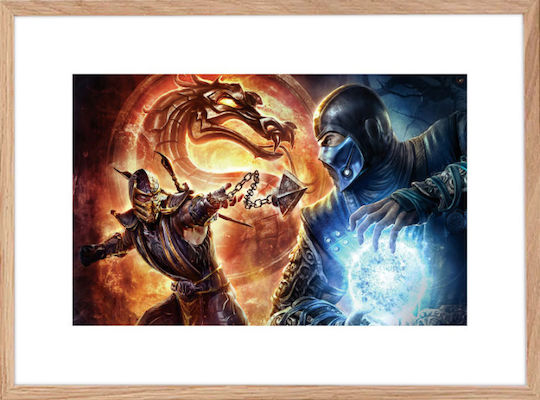 Walls Mortal Kombat Battle Wooden Frame 20x15 cm