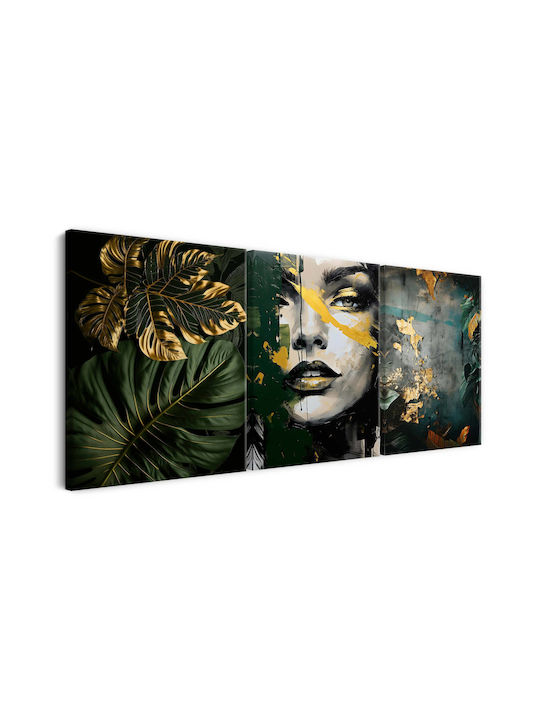 Naklejkomania Threefold Painting on Canvas 60x120cm