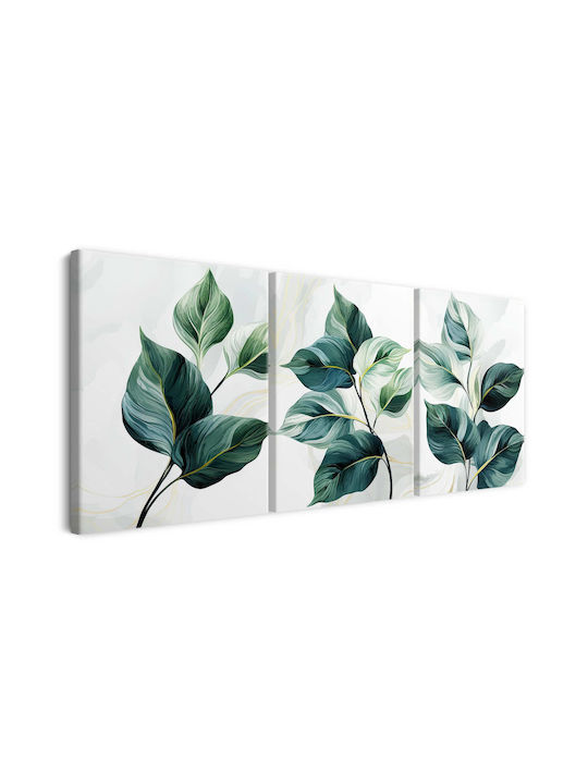 Naklejkomania Τρίπτυχος Πίνακας σε Καμβά 60x120cm