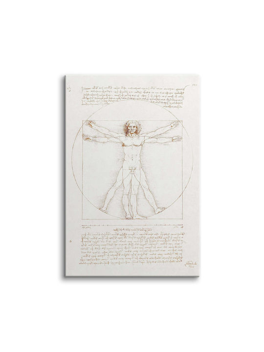 Reproducere Pictură pe Pânză Leonardo Da Vinci Omul Vitruvian 60x90