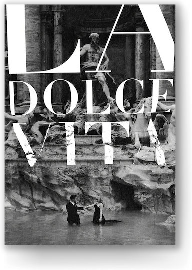 Πόστερ & Κάδρο La Dolce Vita Mv285 40x50cm Μαύρο Ξύλινο Κάδρο Πόστερ