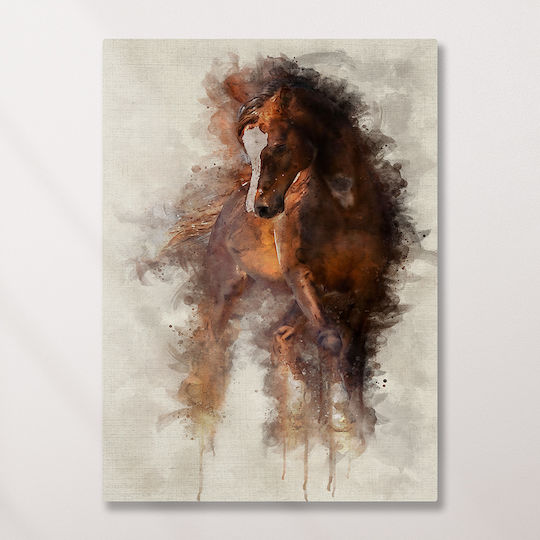 Canvas Painting Horse Knv2559 80cm X 120cm