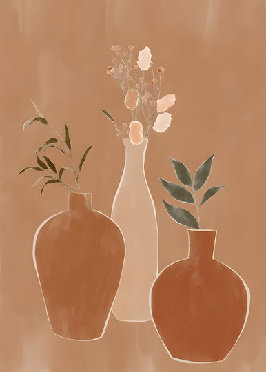 Poster Set Flower Vases Pst184 21cm X 30cm Λευκό Κάδρο Pvc 18x24 Poster Set Flower Vases Pst184 21cm X 30cm Λευκό Κάδρο Pvc 18x24