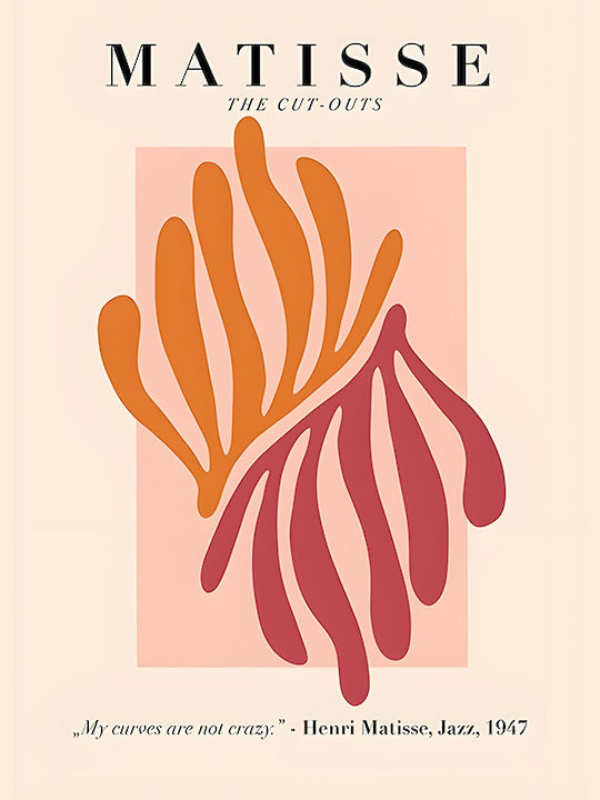 Poster Matisse Cut-outs Art050 21cm X 30cm Λευκό Κάδρο Pvc 18x24