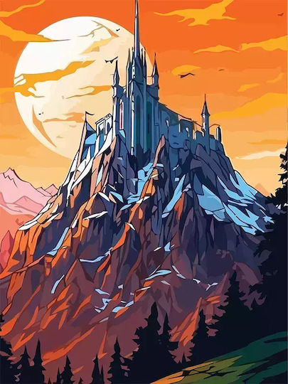 Poster Lord Rings Mordor Middle Earth Mv128 21cm X 30cm Λευκό Κάδρο Pvc 18x24