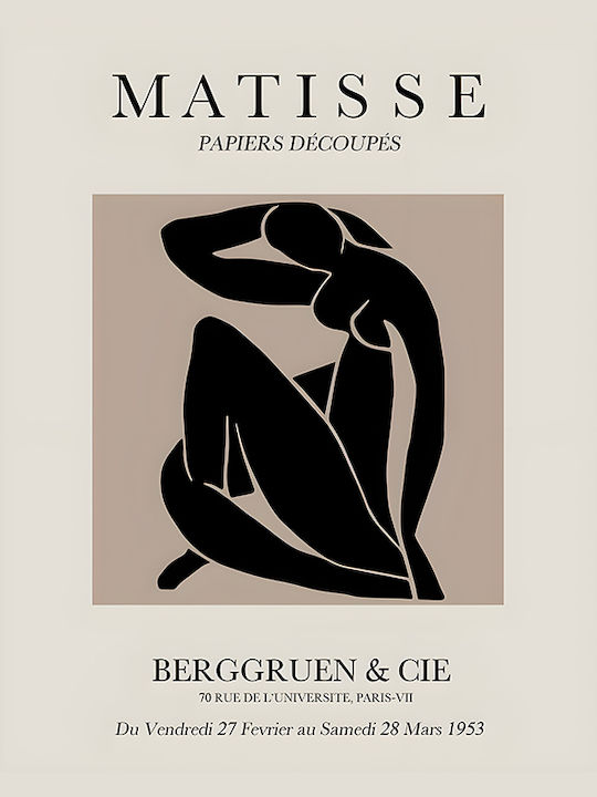 Poster Matisse Cut-Outs Art049 21cm X 30cm White PVC Frame 18x24