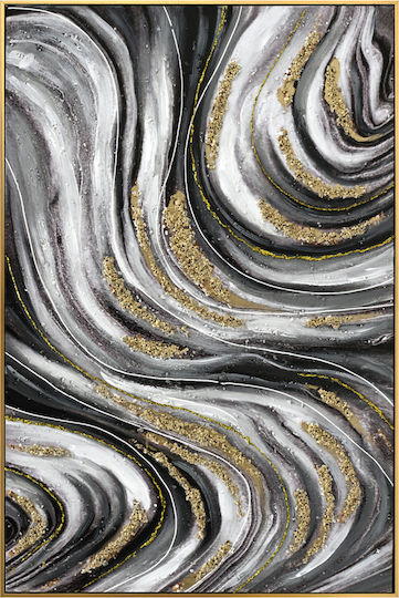 Wall Painting Fb94561 Beige Frame-Canvas Print Abstract 62x4.5x92cm