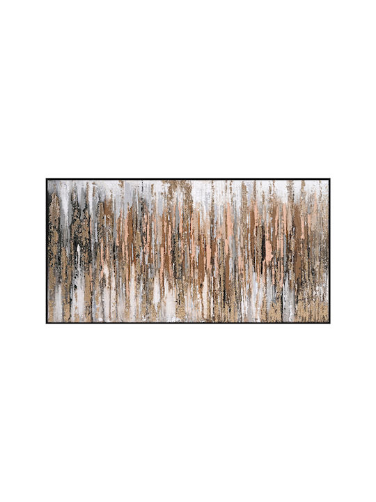 Wall Painting Abstract Fb94574.01 Black Frame-Canvas 142x4.5x72cm