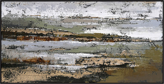 Πινακας Τοιχου Abstract Fb94575.01 Κορνιζα Μαυρη-καμβας 142x4.5x72υεκ