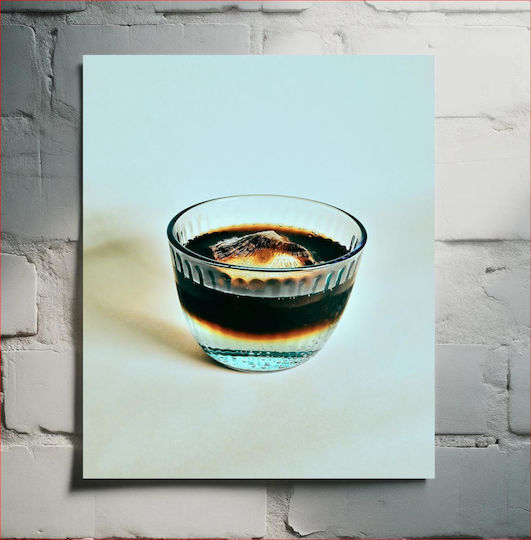 Glass Of Iced Coffee Ποτήρι Παγωμένος Καφές Γυάλινος 80x120 cm