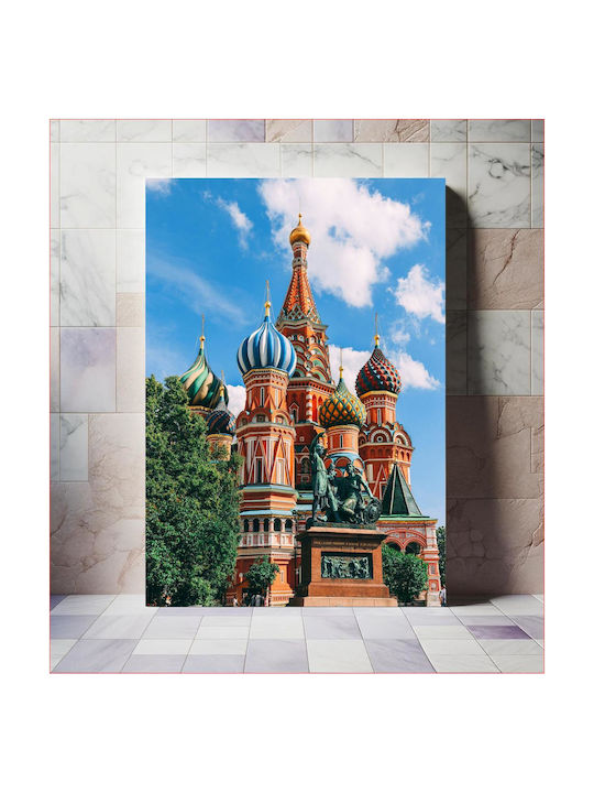 Painting St Basil's Cathedral In Moscow 100x150