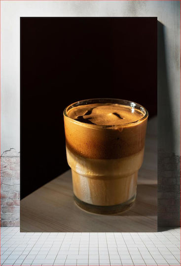 Πίνακας Coffee Drink In Glass Ποτό Καφέ Ποτήρι 80x120 Πίνακας Coffee Drink In Glass Ποτό Καφέ Ποτήρι 80x120
