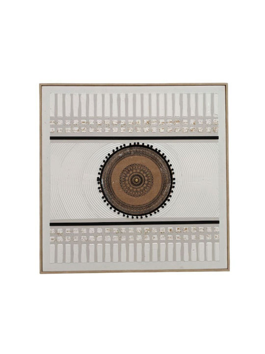 Panou Boho Negru & Alb 100x100