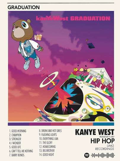 Kanye West | Graduation Ξύλινο