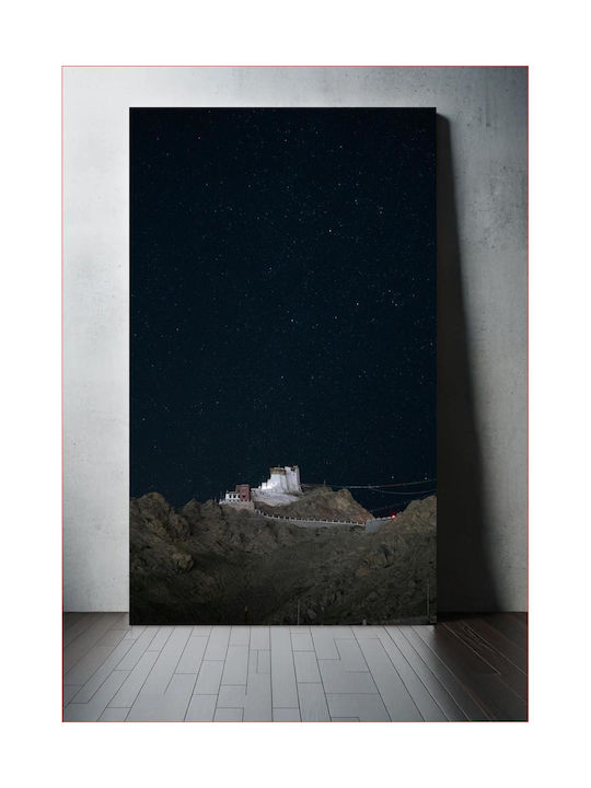 Πίνακας Starry Nightscape Over Monastery Έναστρο Νυχτερινό Τοπίο Πάνω Μοναστήρι 100x150