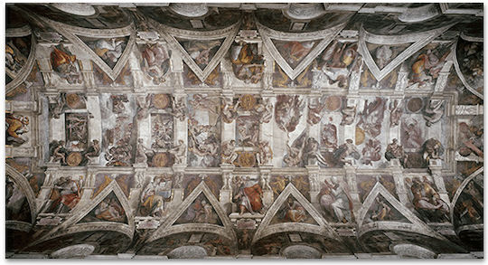 Pânză Capela Sixtină 1508-1521 52x96