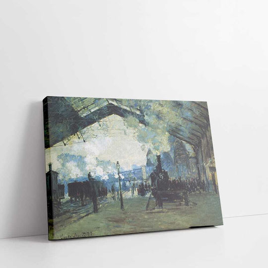 Καμβάς Oscar Claude Monet Ο Σιδηροδρομικός Σταθμός Του Saint Lazare Στο Παρίσι 53χ66 Καμβάς Oscar Claude Monet Ο Σιδηροδρομικός Σταθμός Του Saint Lazare Στο Παρίσι 53χ66