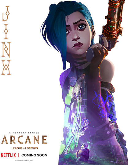 Arcane - League Of Legends | Jinx Ξύλινο
