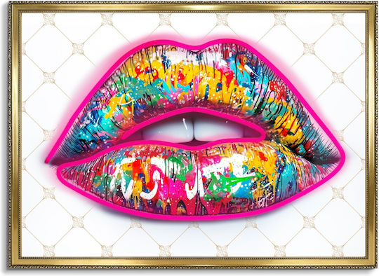 Πίνακας "neon Lips" Neon Led Φωτισμό 70x50 Εκ Πίνακας "neon Lips" Neon Led Φωτισμό 70x50 Εκ
