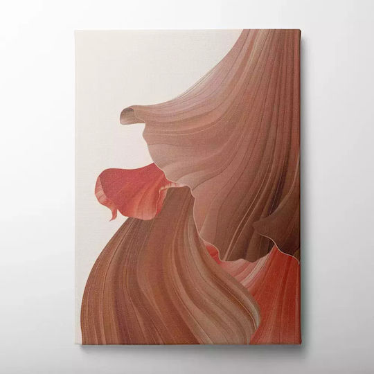 Πίνακας Καμβά Burgundy Abstarct Shapes I Knv2594 30cm X 40cm