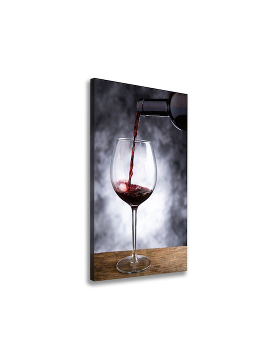 Wall Canvas Painting High Durability Quality Print Red Wine 60x120 Cm