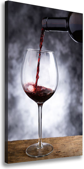 Wall Canvas Painting High Durability Quality Print Red Wine 60x120 Cm
