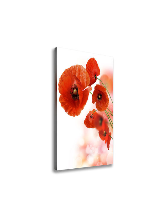 Wandbild Leinwand Hochwertiger Druck Wildes Mohn 50x100 cm