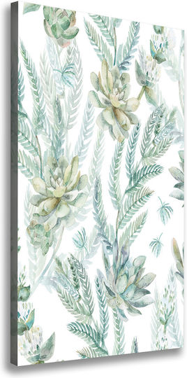 Innendekoration Gemälde Wandbild Leinwand Blumenmuster 60x120 cm