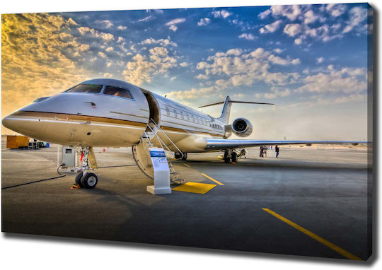 Panou De Perete Din Pânză Ideal Pentru Decorare Zilnică Avion 100x70 Cm