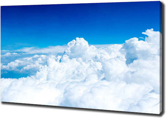 Canvas Decoration Frame Clouds Flight Of A Bird 100x70 Cm