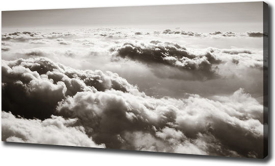 Canvas Decoration Frame Clouds Flight Of A Bird 140x70 Cm