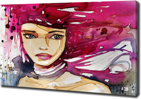 Panou De Perete Pânză Materiale Durabile Femeie 100x70 Cm