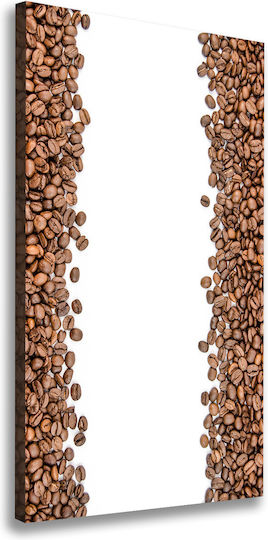 Wall Canvas Painting Durable Construction Materials Brown Grains 50x100 Cm