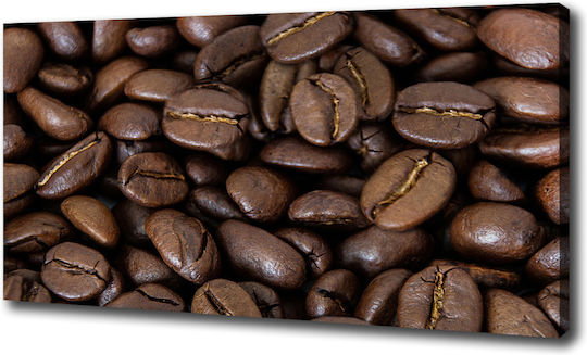 Wall Canvas Painting Suitable for Any Space Brown Grains 100x50 Cm