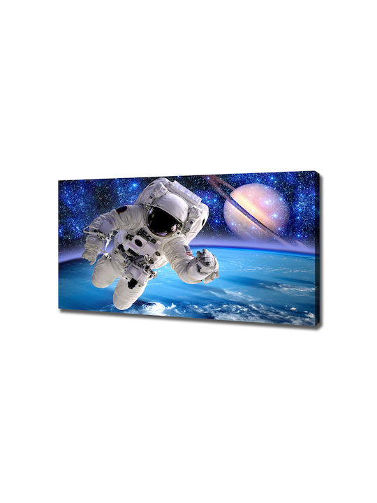 Künstlerisches Gemälde Wand Segeltuch Moderne Dekoration Astronaut 120x60 cm