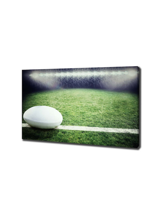 Panou De Perete Pânză De Înaltă Calitate Imprimare Minge De Rugby 100x70 Cm