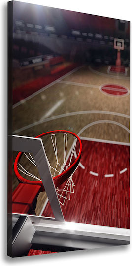Decorative Canvas Painting Refined Finish Basketball Court 60x120 Cm