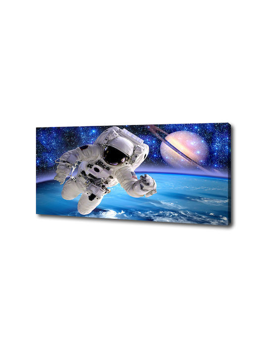 Künstlerisches Gemälde Wand Canvas Moderne Dekoration Astronaut 125x50 cm