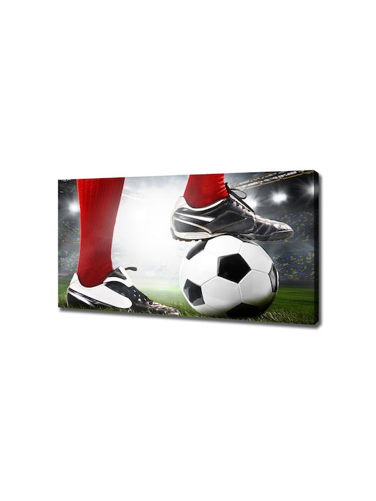 Gemälde Segeltuch Fertig Leinwandrahmen Fußballspieler Beine 120x60 cm