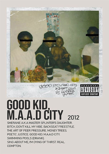 Good Kid, M.a.a.d. City | Kendrick Lamar Ξύλινο Good Kid, M.a.a.d. City | Kendrick Lamar Ξύλινο