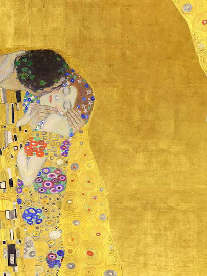 Poster Gustav Klimt Kiss Art155 50cm X 70cm Μαύρη Ξύλινη Κορνίζα