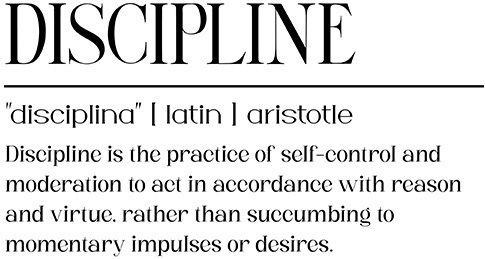 Discipline | Aristotle Ξύλινο