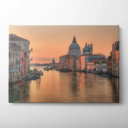 Gemälde Segeltuch Venedig Knv237 45cm x 65cm