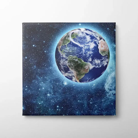 Canvas Painting Planet Earth Knv310 95cm X 95cm