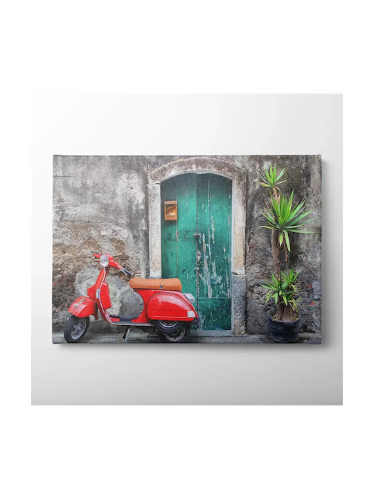 Canvas Painting Vespa Knv29 80cm X 120cm
