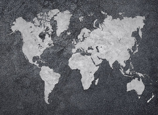 I-gallery World Map σε Καμβά
